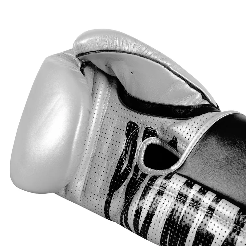 Pro Mex Professional Edge Boxing Gloves - Silver - Image 5