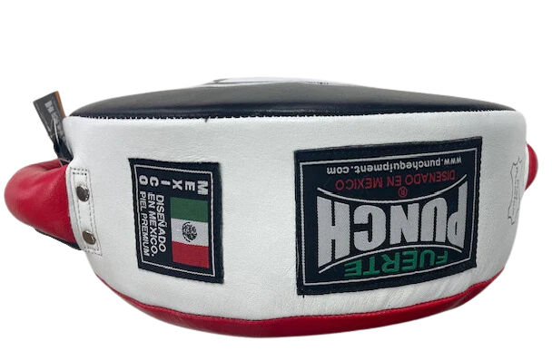 Punch Boxing Mexican Round Shield RED Soft/ BLK Hard - Image 3