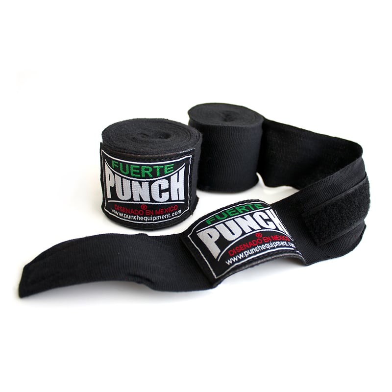 Punch Mexican Boxing Hand Wraps 5m - Black