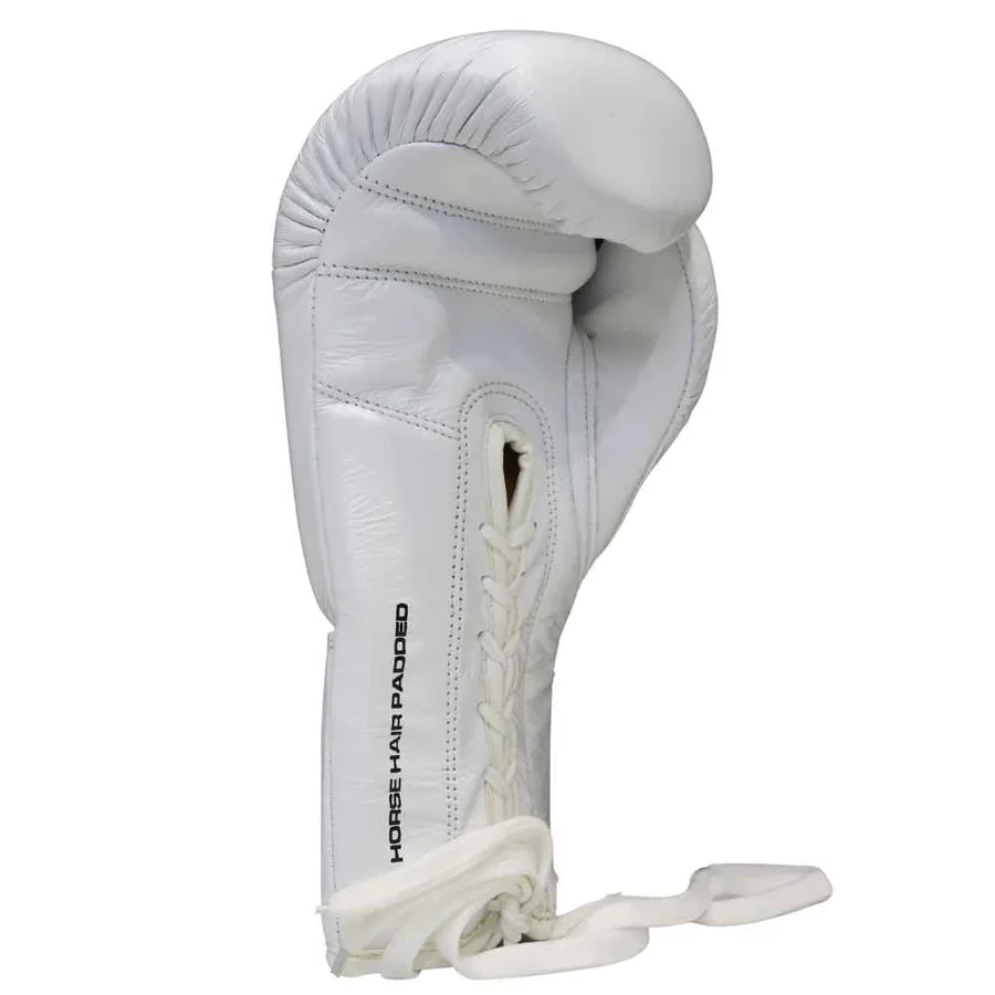 Punch Mexican Lucky 13 Boxing Gloves Lace Up White - Image 3