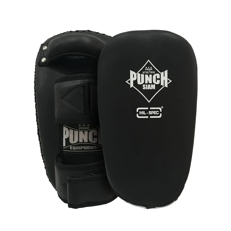 Punch Thai Pads - Mil Spec - Curved - Black