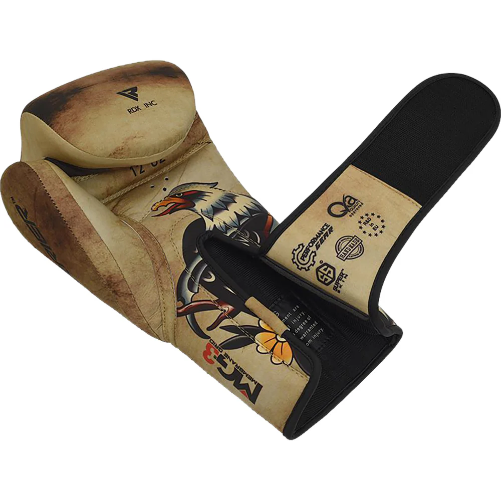 RDX T14 Harrier Tattoo Boxing Gloves - Image 3