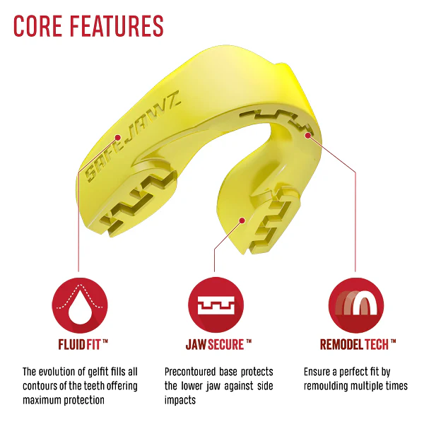 Safejawz Intro Range Mouthguard Fluro Yellow - Image 3
