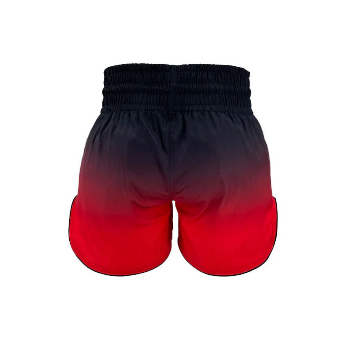 Savage One Red Fade Muay Thai Shorts - Image 4