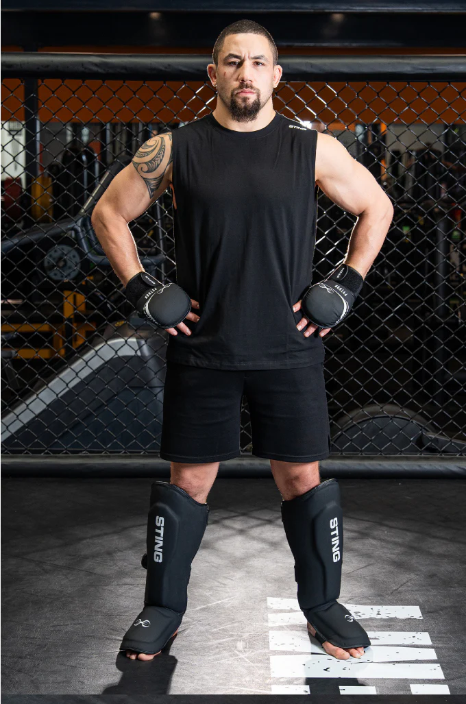 Sting Python MMA Shin & Foot Protector - Black - Image 3