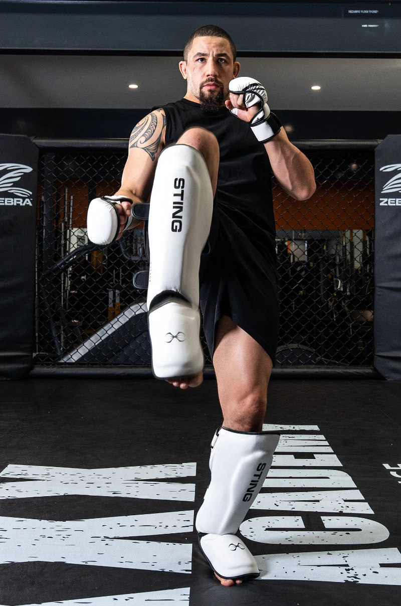 Sting Python MMA Shin & Foot Protector - White - Image 3