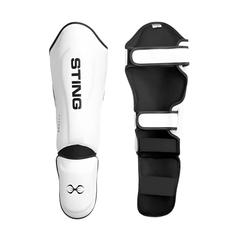 Sting Python MMA Sparring Gloves + Shinguards Combo - White - Image 3