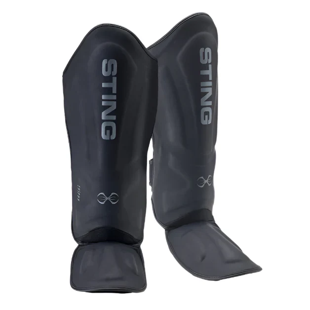 Sting Taipan MMA Sparring Gloves + Shinguards Combo - Black - Image 3
