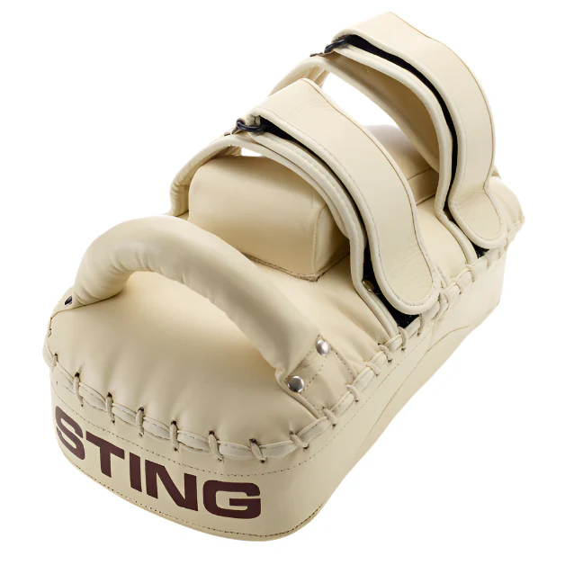 Taipan Thai Kick Pads - Beige - Image 2