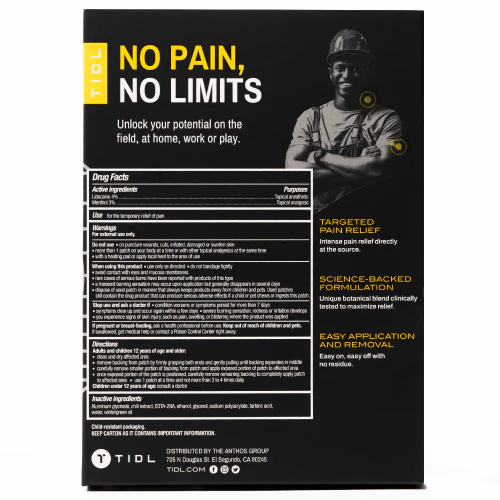 TIDL Numbing Pain Patch - 5 Pack - Image 2