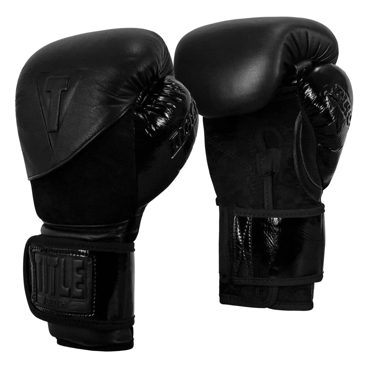 TITLE Black Blitz Boxing Gloves - Image 2
