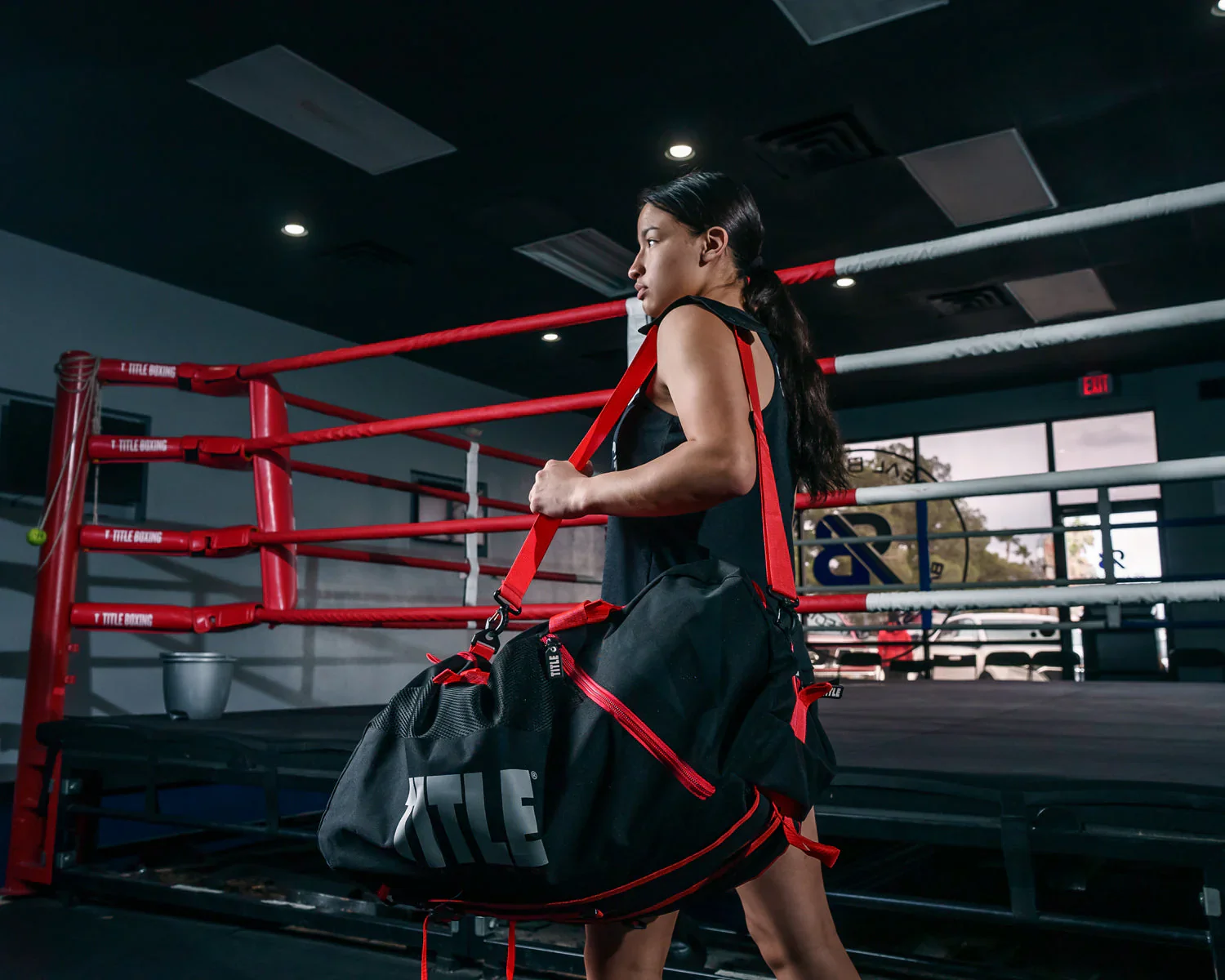 TITLE Boxing Champion Sport Gear Bag Backpack - Image 4