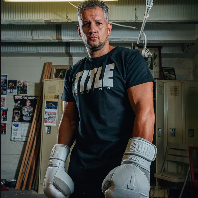 Title Boxing Iconic Block T Shirt - Black/White - Image 4