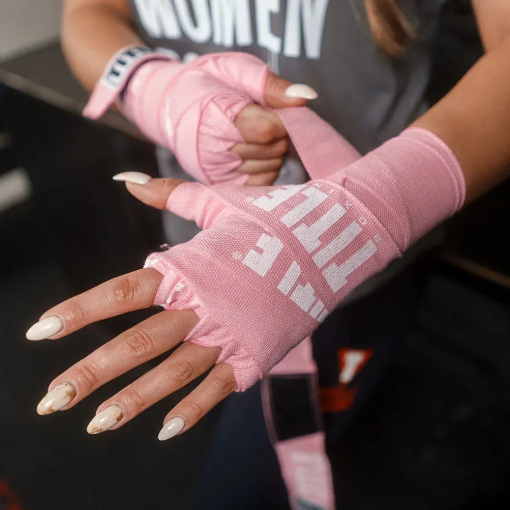 Title Boxing Power-Flex Elite 180" Boxing Hand Wraps Pink - Image 2