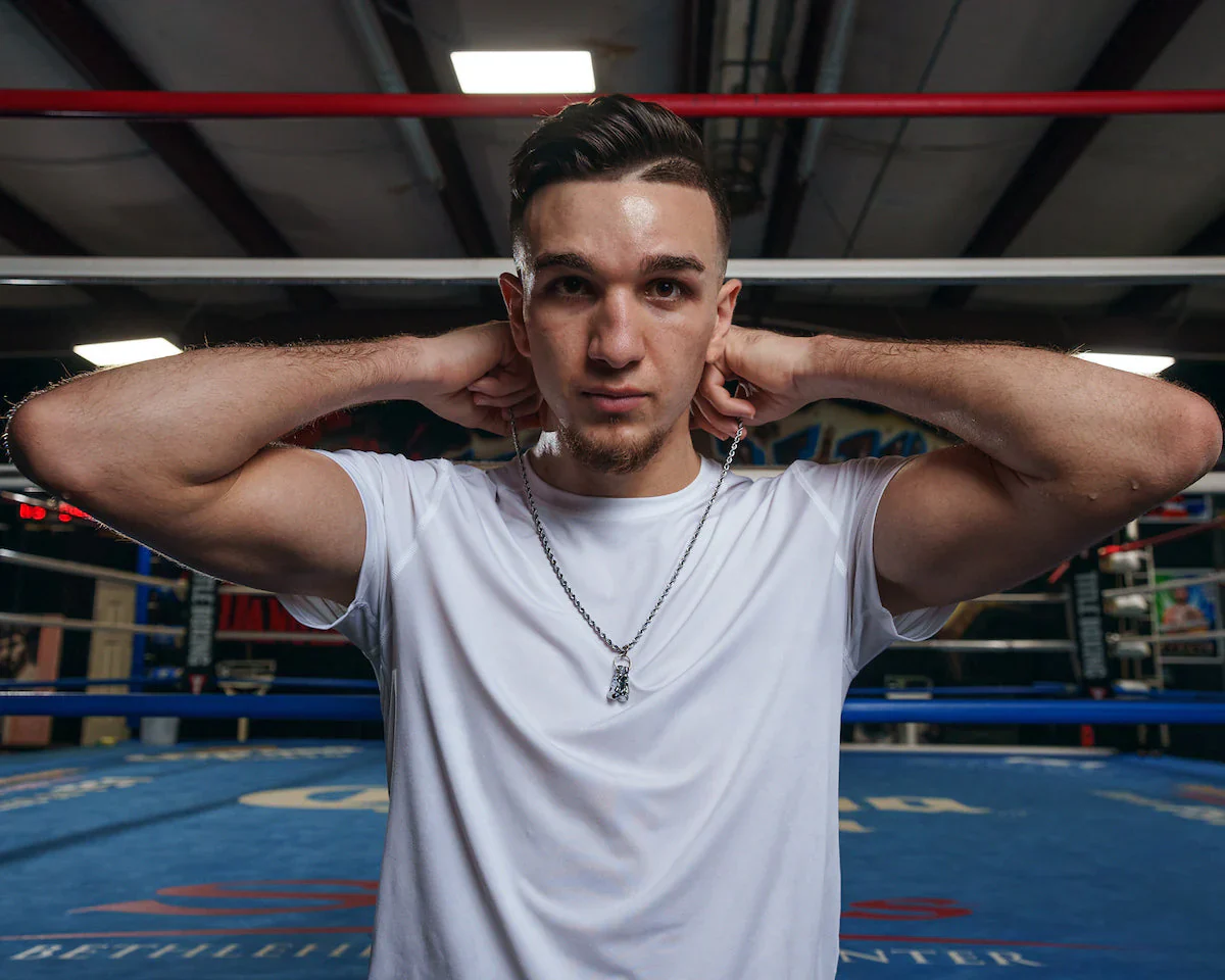 TITLE Boxing Silver Gloves Necklace - Image 4