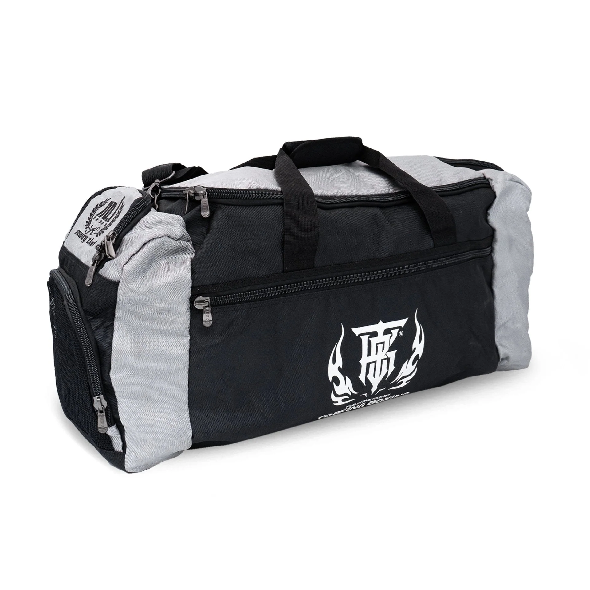 Top King Muay Thai Gym Bag - Black/Grey - Image 2