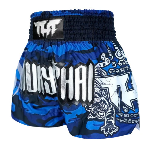 TUFF - Blue Camouflage Muay Thai Shorts - Image 2