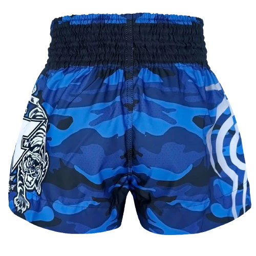 TUFF - Blue Camouflage Muay Thai Shorts - Image 4