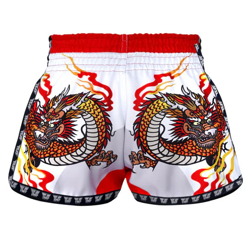 TUFF Retro Muay Thai Shorts Chinese Dragon - Image 2