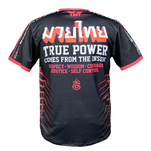 TUFF Double Tiger Muay Thai T-Shirt - Black - Image 2