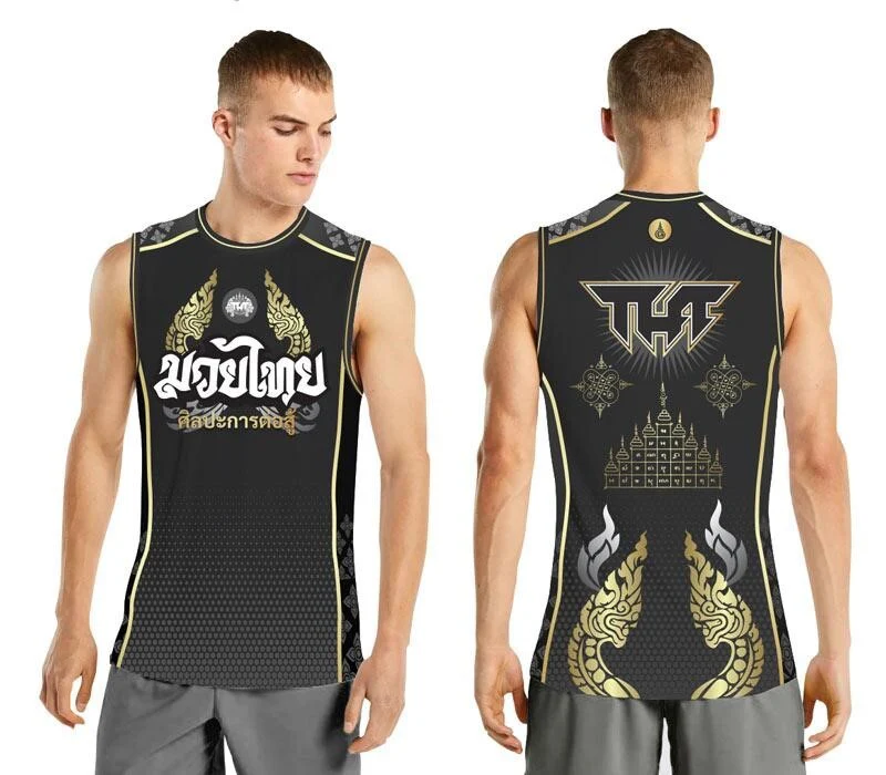 TUFF King of Naga Muay Thai Training Singlet - Image 2