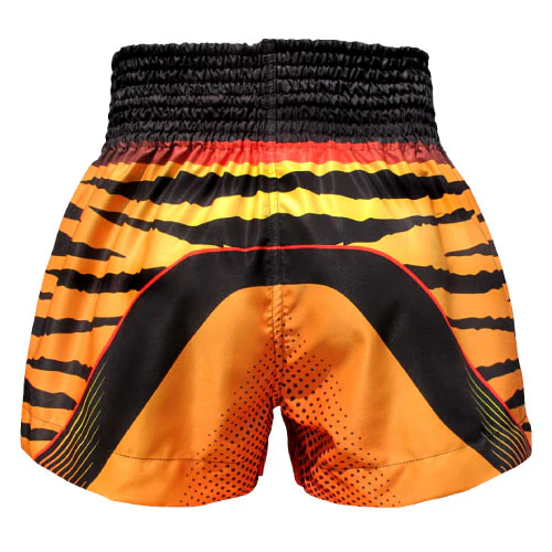 TUFF Orange Cruel Tiger Thai Boxing Shorts - Image 2