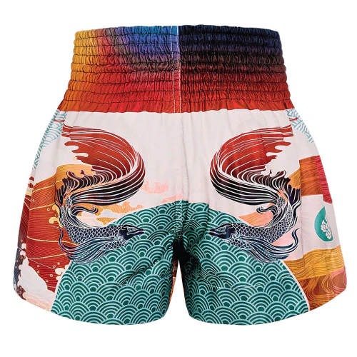 TUFF Siamese Fighting Fish Muay Thai Boxing Shorts - Image 2