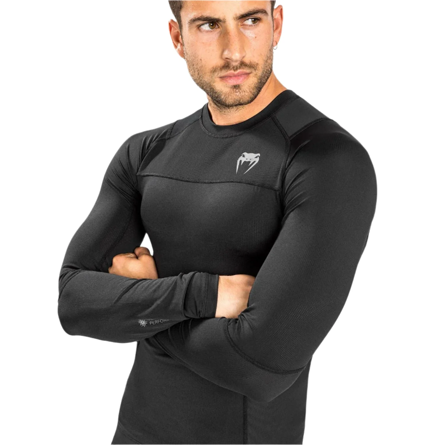 Venum G-Fit Air Black Long Sleeve Rash Guard - Image 2