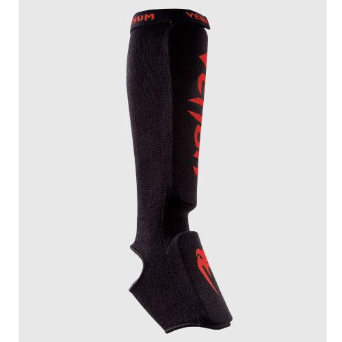 Venum Kontact Shin Guards - Black/Red - Image 2