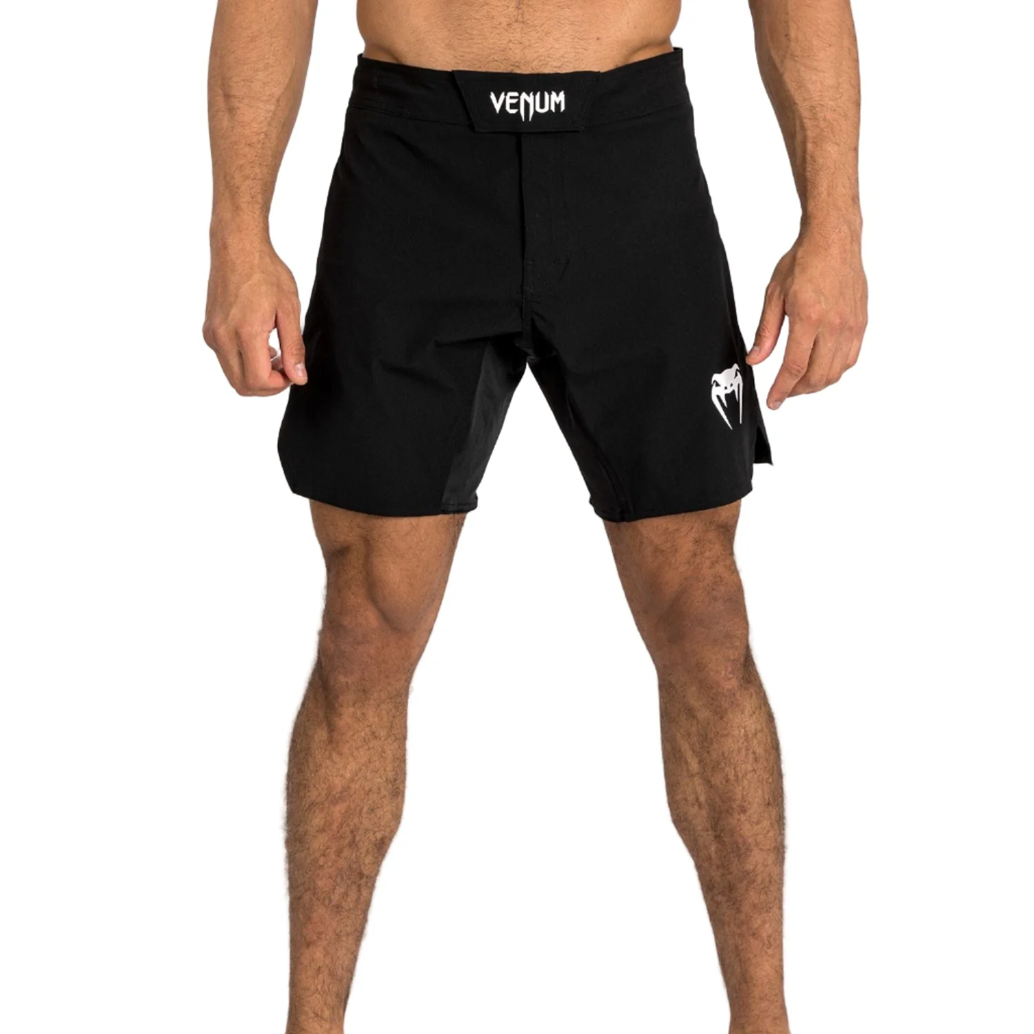 Venum Contender MMA Fight Shorts - Black/White - Image 3