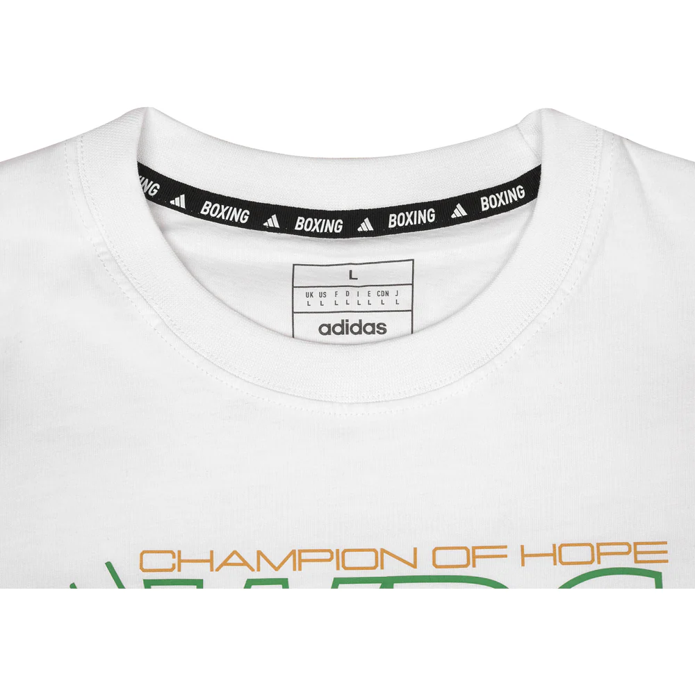 Adidas Boxing WBC Champion of Hope T Shirt - White - Image 4