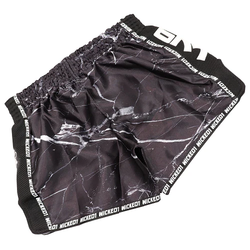 Wicked One Broken Muay Thai Shorts Black - Image 3
