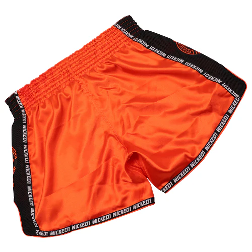 Wicked One Infamous Muay Thai Shorts Orange - Image 3