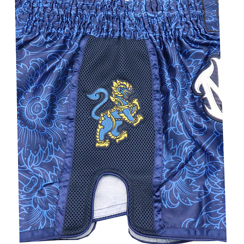 Wicked One Lion Muay Thai Shorts Blue - Image 4