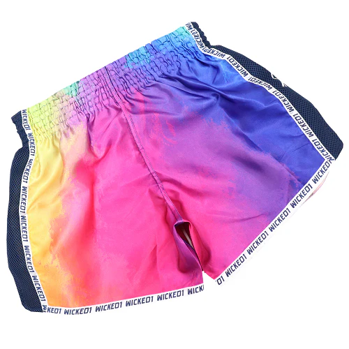 Wicked One Rainbow Muay Thai Shorts - Image 3