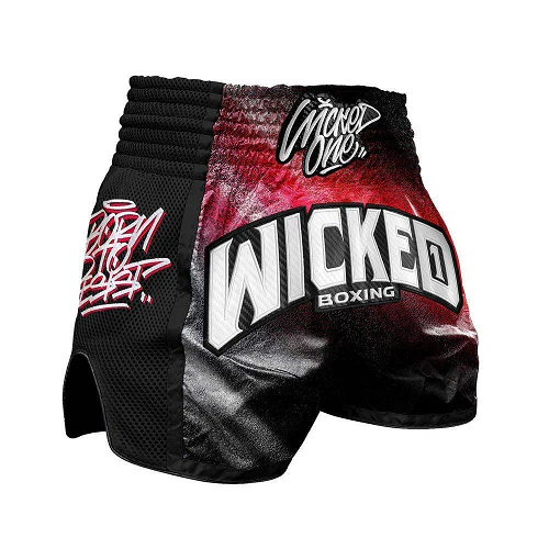 Wicked One Red Line Muay Thai Shorts
