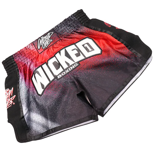 Wicked One Red Line Muay Thai Shorts - Image 2