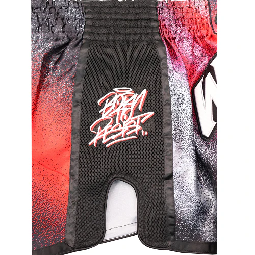 Wicked One Red Line Muay Thai Shorts - Image 5