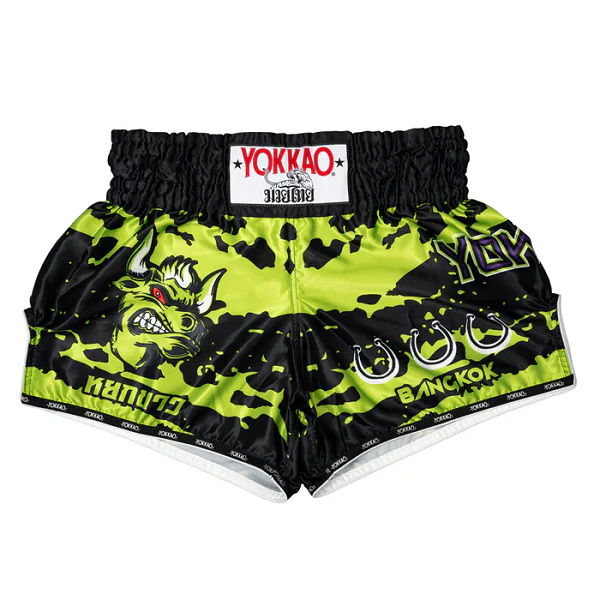Yokkao Angry Bull Muay Thai Shorts Black