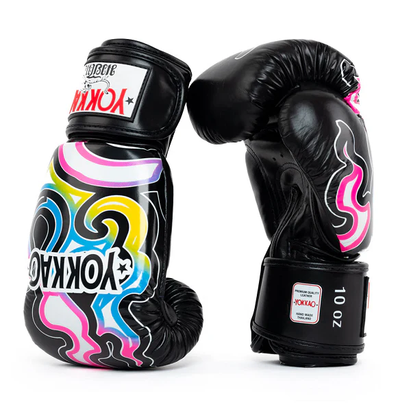 Yokkao Flames Boxing Gloves Black - Image 3